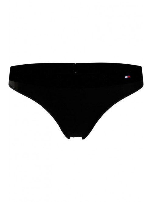 Dámská tanga Tommy Hilfiger Tonal Logo černá