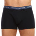Pánské boxerky Tommy Hilfiger Recycled Essentials Trunk 3-pack tmavomodré s barevnými pásy