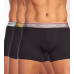 Pánské boxerky Tommy Hilfiger Premium Essentials WB Trunk 3-pack Tmavěmodré s barevným pásem 