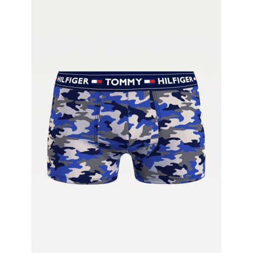 Pánské boxerky Tommy Hilfiger Camouflage Print modré, maskáčové
