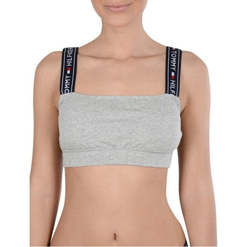 Dámská podprsenka Tommy Hilfiger Grey Heather Bralette šedá