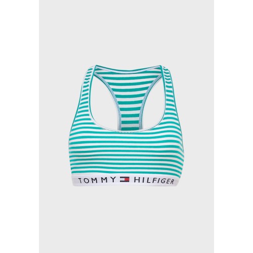 Dámská podprsenka Tommy Hilfiger Logo Band Racerback Striped proužkovaná