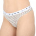 Dámske tanga Tommy Hilfiger Print Thong 3-pack vícebarevné - růžové, bílé, černé