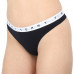 Dámske tanga Tommy Hilfiger Print Thong 3-pack vícebarevné - růžové, bílé, černé