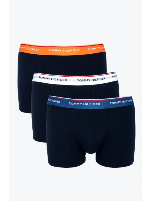 Pánské boxerky Tommy Hilfiger Premium Essentials Tmavěmodrá s barevním pásem 3-pack
