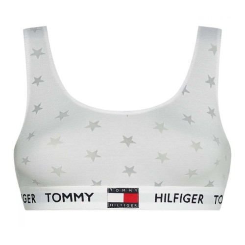 Dámská podprsenka Tommy Hilfiger Star Burnout Bralette bílá