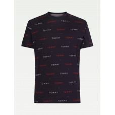 Pánské tričko Tommy Hilfiger ALL-OVER EMBROIDER...