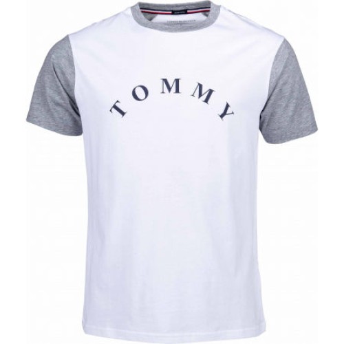 Pánské tričko Tommy Hilfiger CN SS Tee Logo bílé