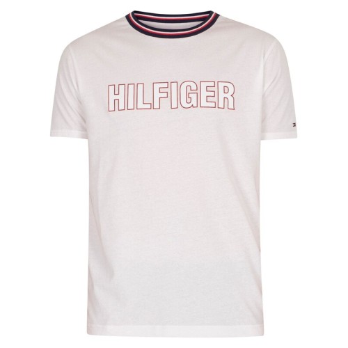 Pánské tričko Tommy Hilfiger CN SS Tee Graphic Lounge bílé