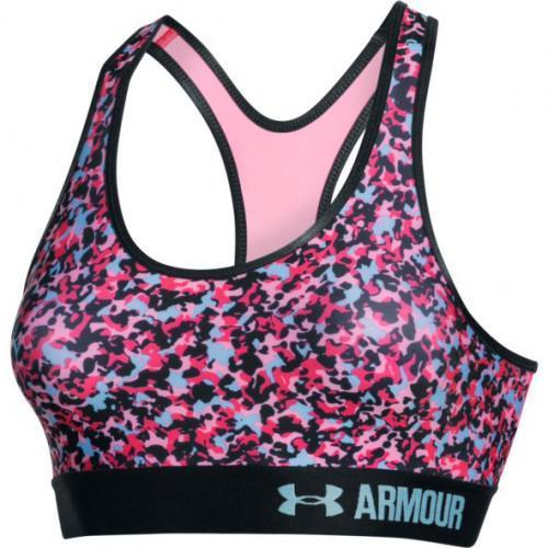 Dámská sportovní podprsenka Under Armour MID Printed barevná Dámská sportovní podprsenka Under Armour MID Printed barevná