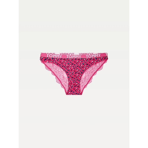 Dámské kalhotky Tommy Hilfiger Nylon Lace Print Briefs růžová