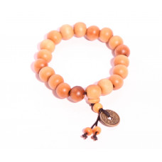 Náramek Buddha pro štestí - světle hnědý