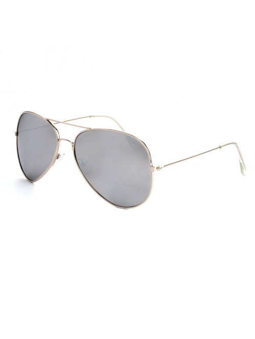 Sluneční brýle Aviator Pilot Silver polarizační