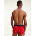 Pánské Boxerky Tommy Hilfiger All-Over Print Cotton Trunks červené vzorované