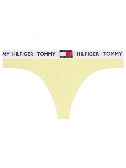 Dámská tanga Tommy Hilfiger Organic Cotton Logo žluté