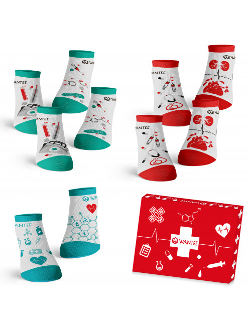 Kotníkové Ponožky Medical Wantee 5-pack dárkový box