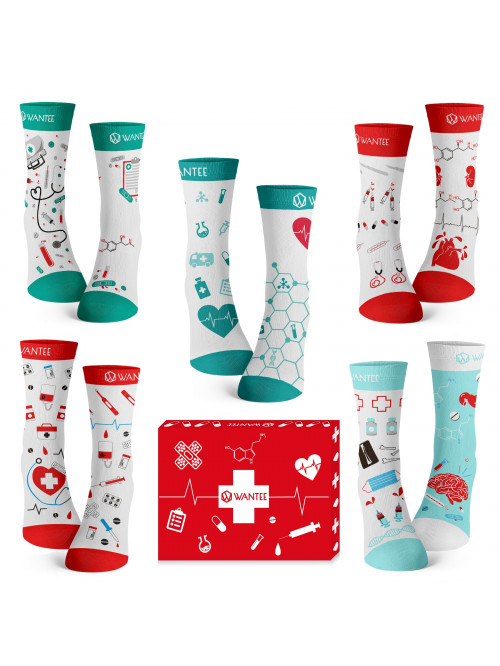 Ponožky Medical Wantee 5-pack dárkový box