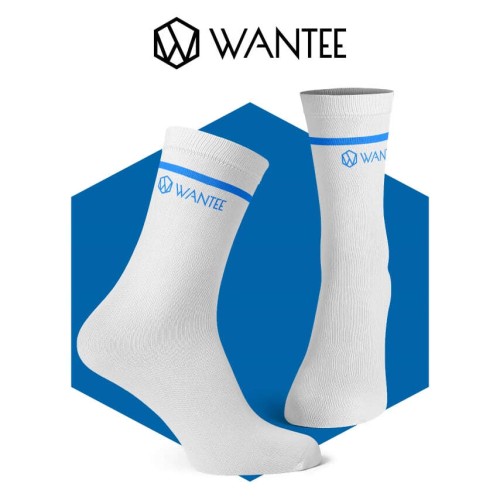 Ponožky Basic White and Blue Wantee Ponožky Basic White and Blue Wantee