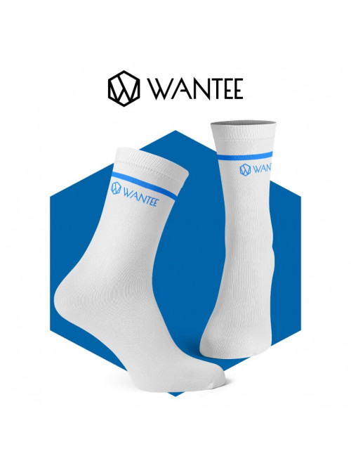 Ponožky Basic White and Blue Wantee