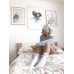 Ponožky Basic White and Blue Wantee 10-pack