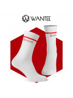 Ponožky Basic White and Red Wantee