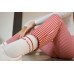 Ponožky Basic White and Red Wantee 10-pack