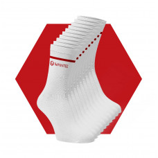 Ponožky Basic White and Red Wantee 10-pack