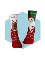 Ponožky Veselý Santa a Šťastný Sob Wantee