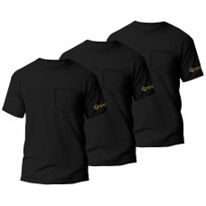 Pánské Tričko Pure Black Wantee černé 3-pack